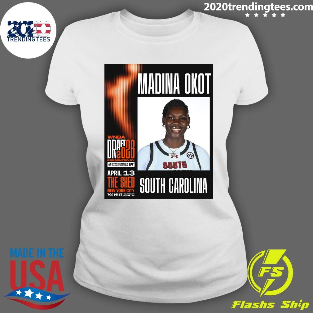 Madina Okot is officially invited to the 2026 #WNBADraft presented by State Street Investment Management SPY Shirt