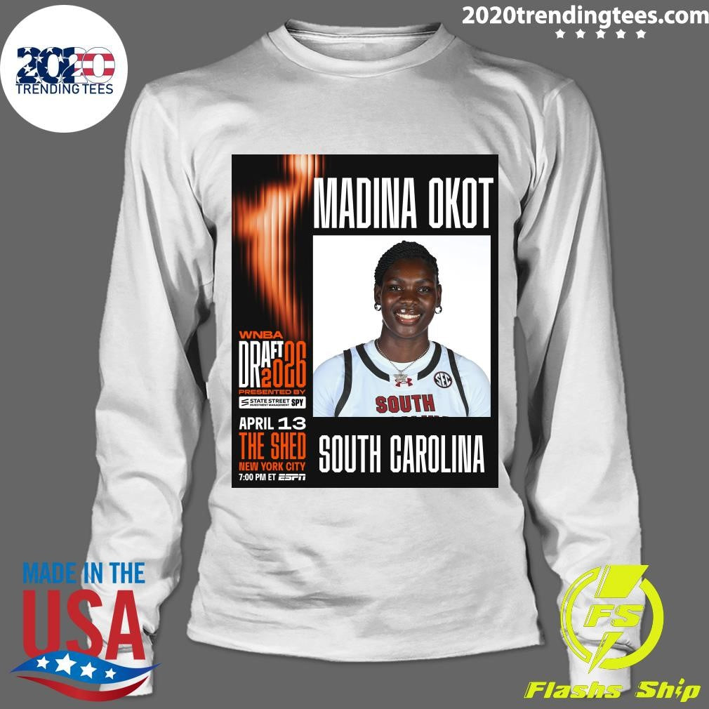 Madina Okot is officially invited to the 2026 #WNBADraft presented by State Street Investment Management SPY Shirt