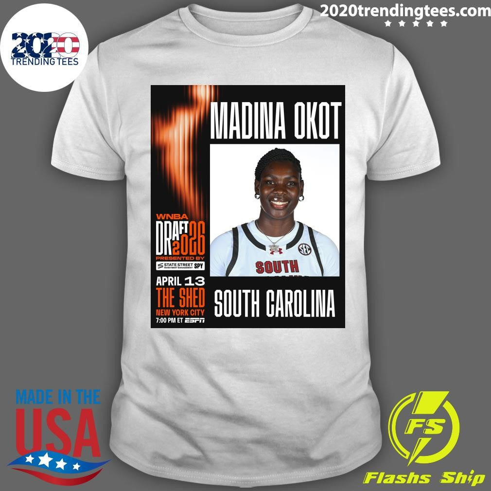 Madina Okot is officially invited to the 2026 #WNBADraft presented by State Street Investment Management SPY Shirt