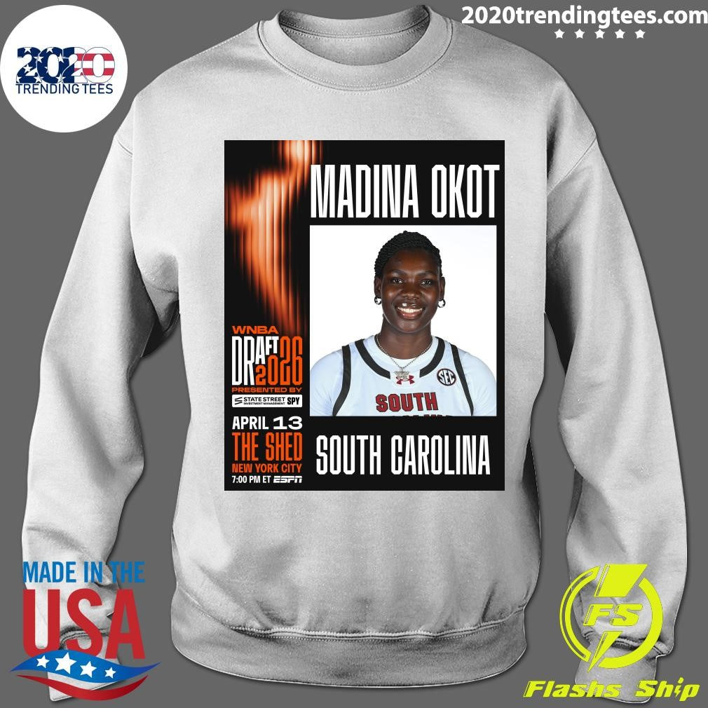 Madina Okot is officially invited to the 2026 #WNBADraft presented by State Street Investment Management SPY Shirt
