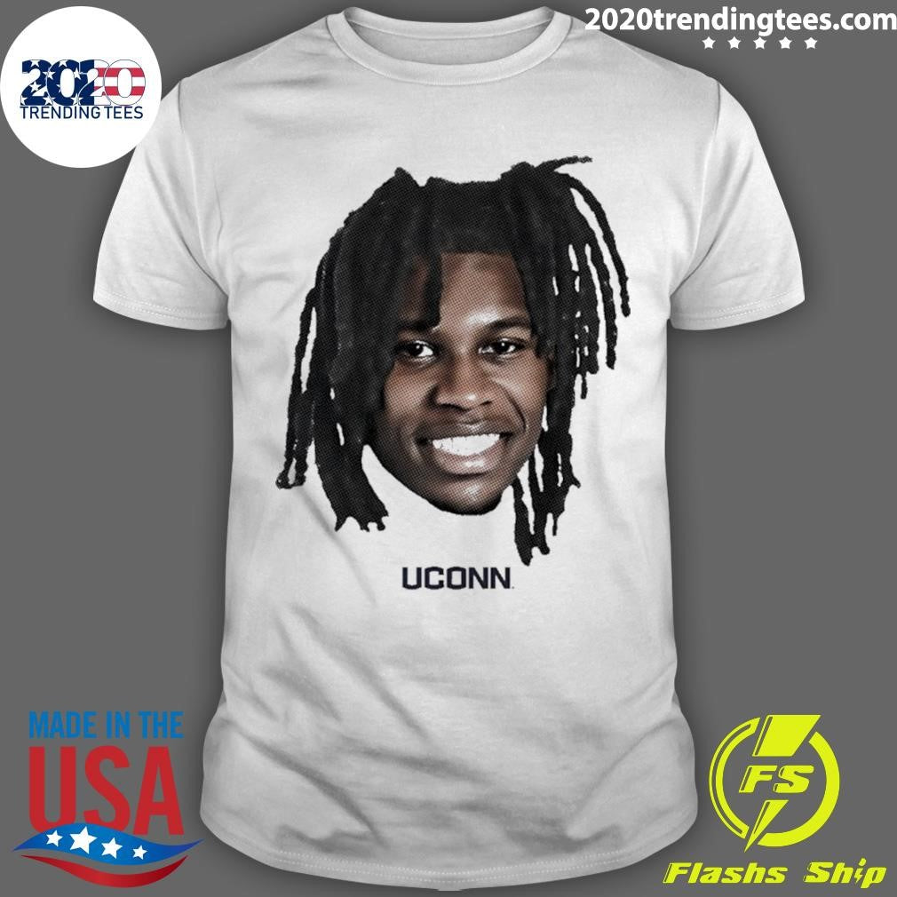 Malachi Smith UConn Huskies men’s basketball big head shirt