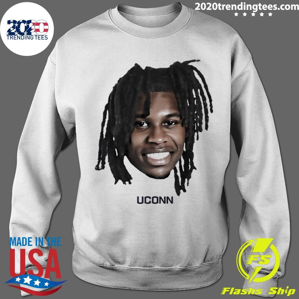 Malachi Smith UConn Huskies men’s basketball big head shirt