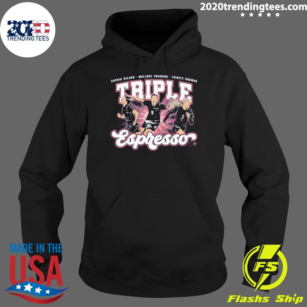 Mallory Swanson, Trinity Rodman and Sophia Wilson Triple Espresso 2026-27 Shirt