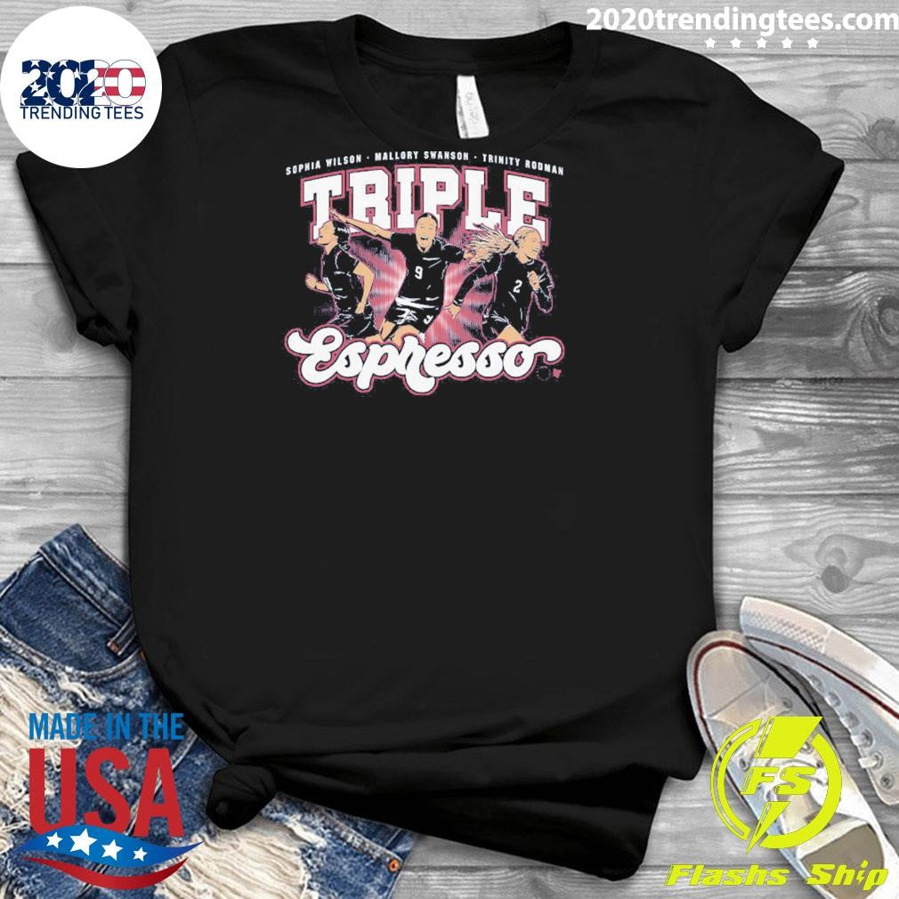Mallory Swanson, Trinity Rodman and Sophia Wilson Triple Espresso 2026-27 Shirt
