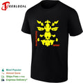 Mama Rorschach inkblot symmetry yellow black bold art shirt