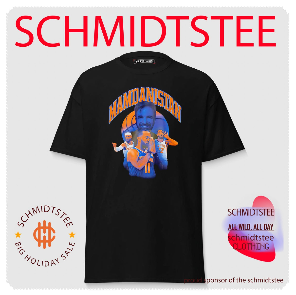 Mamdanistan Jalen Brunson Josh Hart and Noah Vonleh NY Knicks shirt
