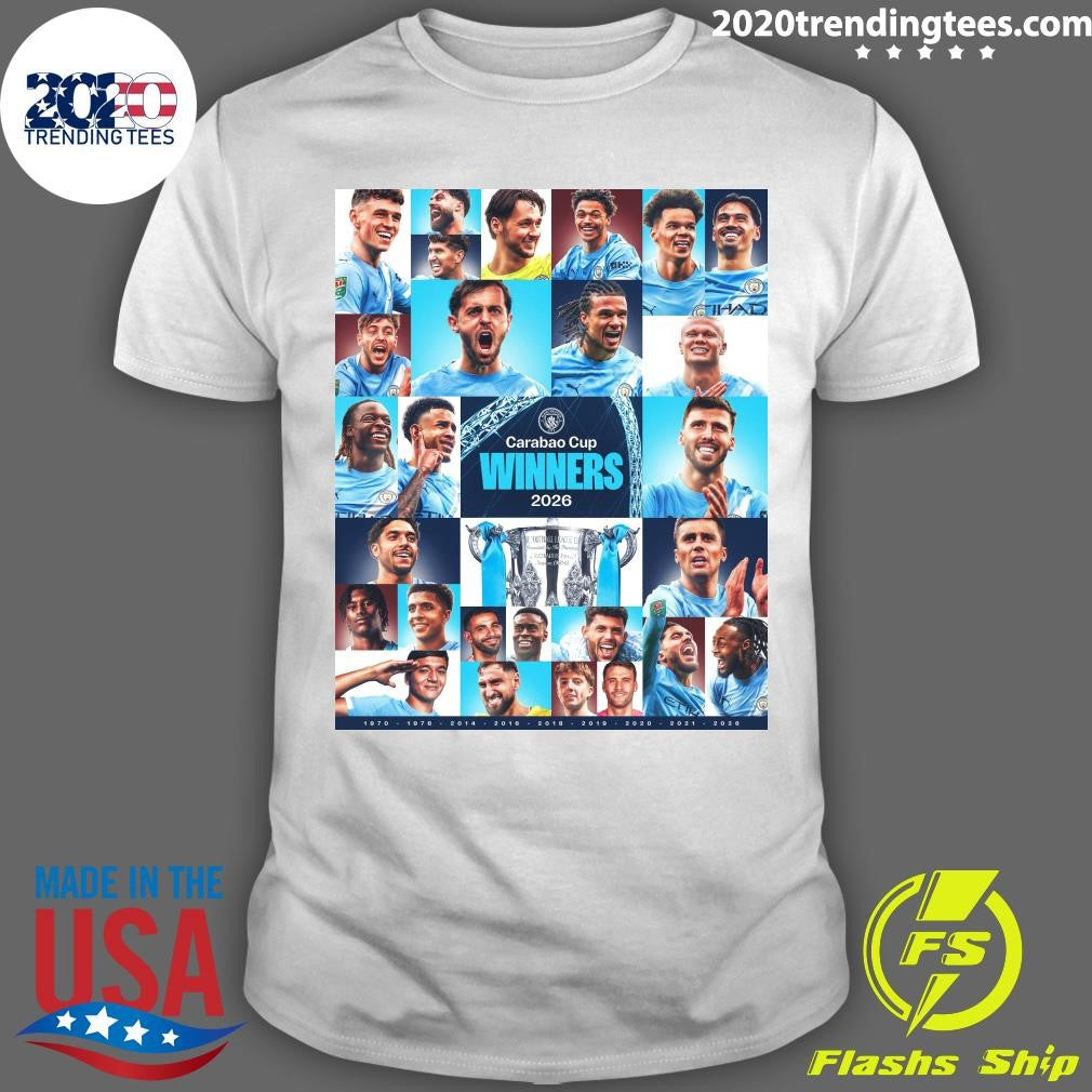 Man City League Carabao Cup Winners 2026 Shirt