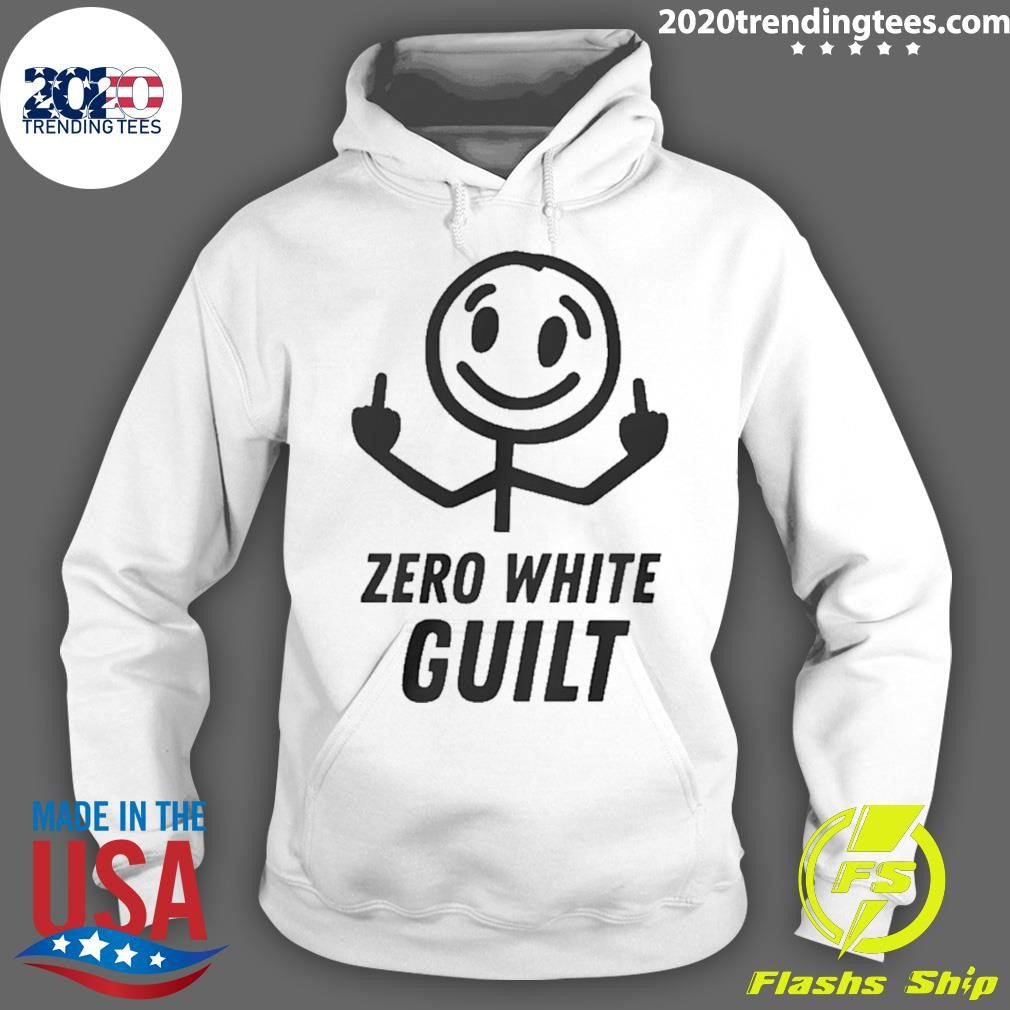 Man Middle Finger Zero White Guilt Shirt