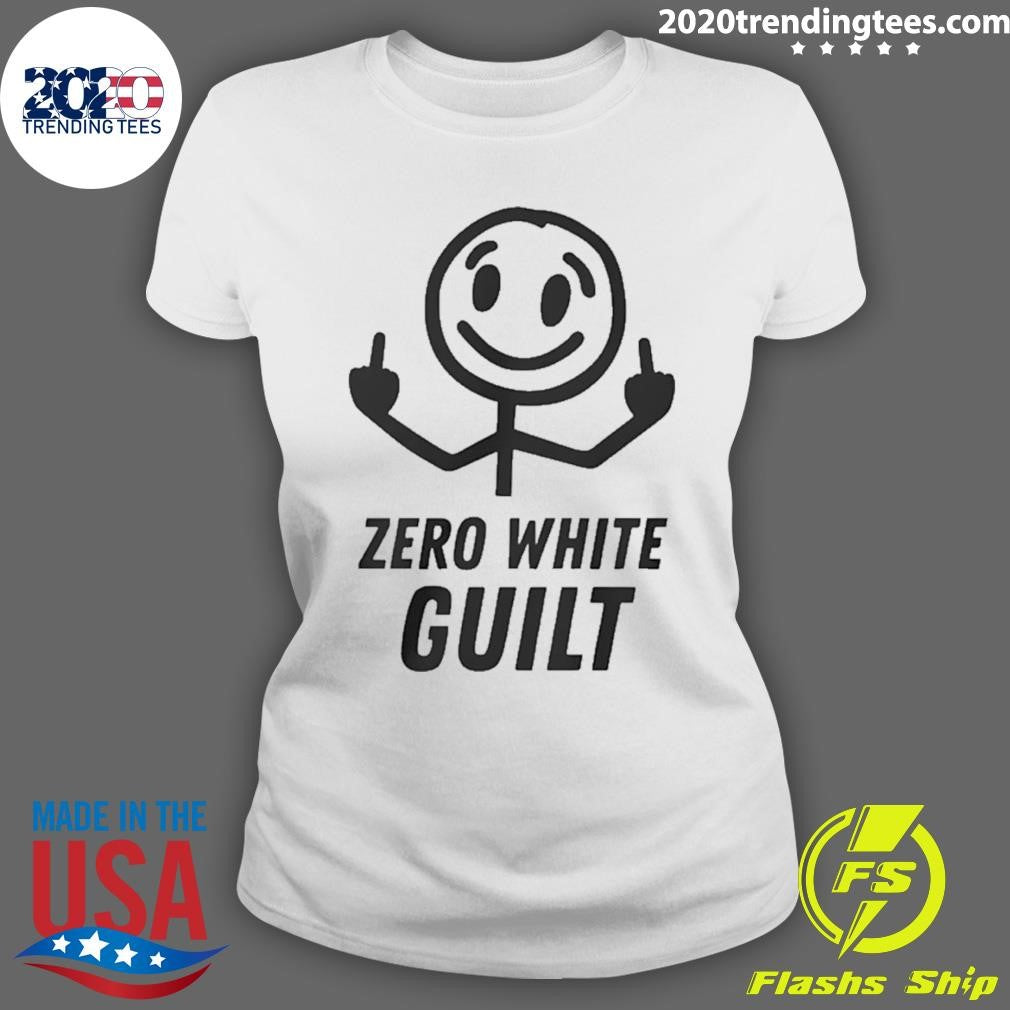 Man Middle Finger Zero White Guilt Shirt