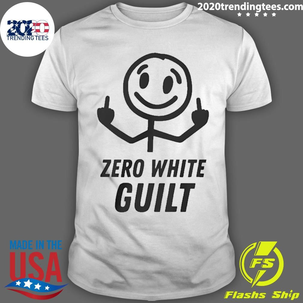 Man Middle Finger Zero White Guilt Shirt