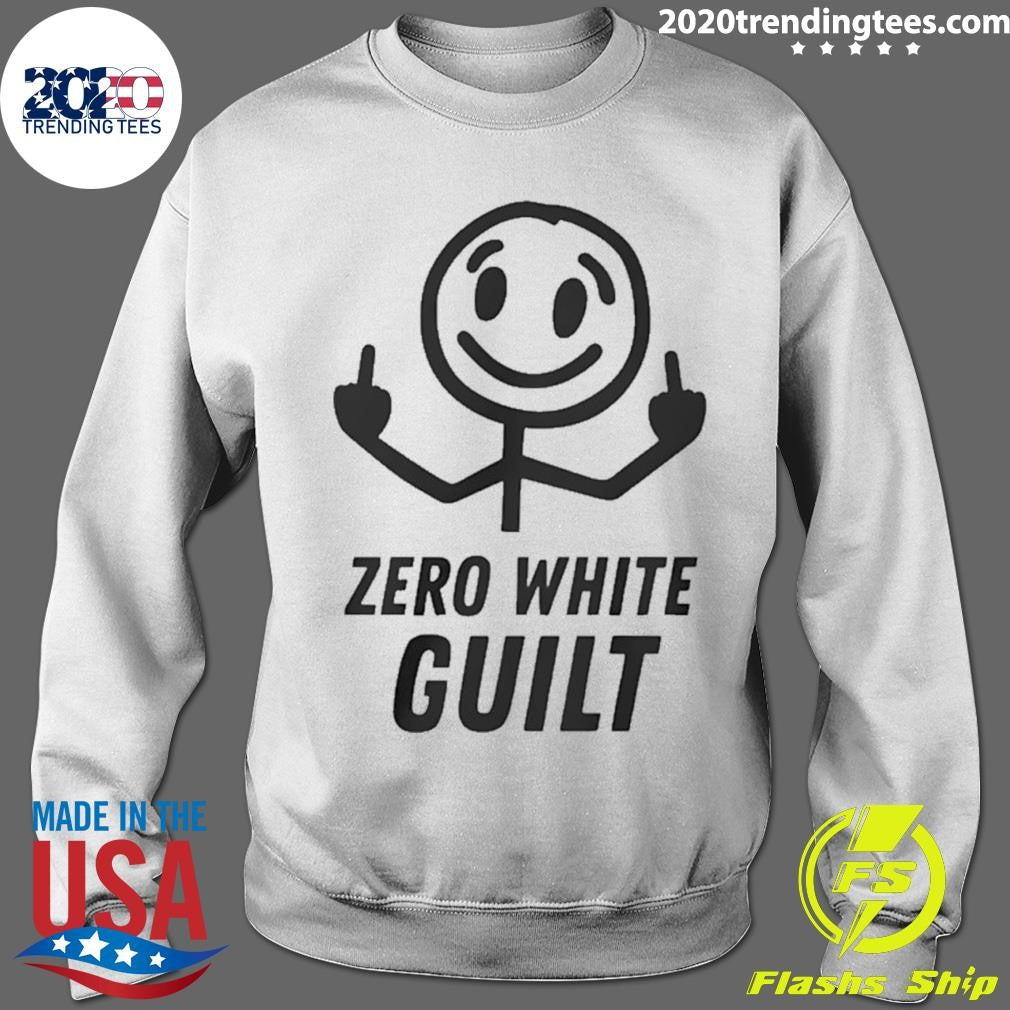 Man Middle Finger Zero White Guilt Shirt