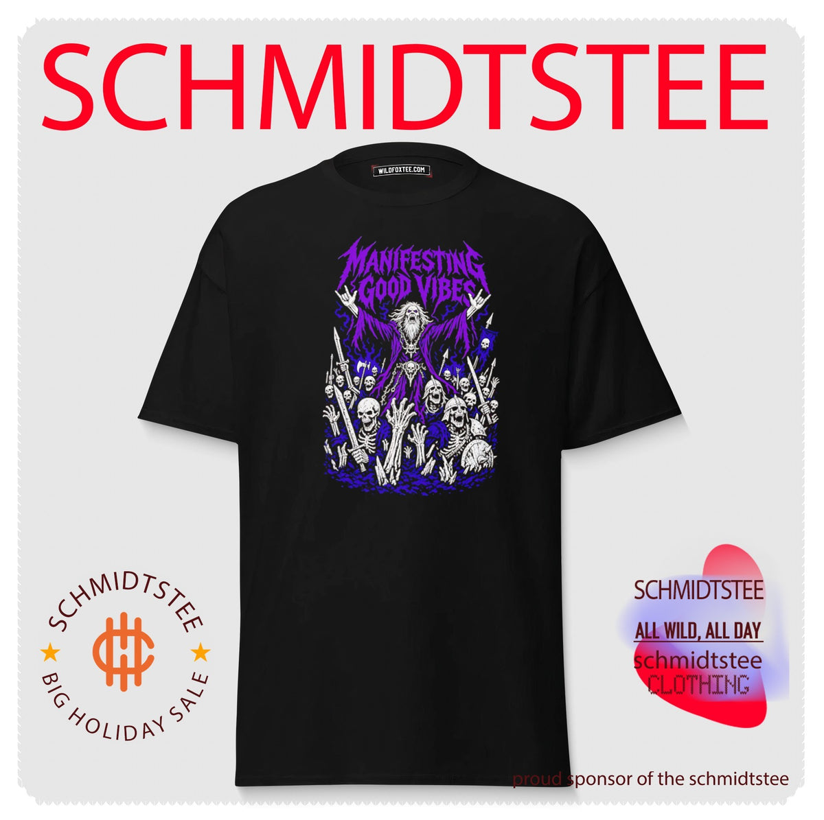 Manifesting Good Vibes Necromancer Skeleton Army shirt