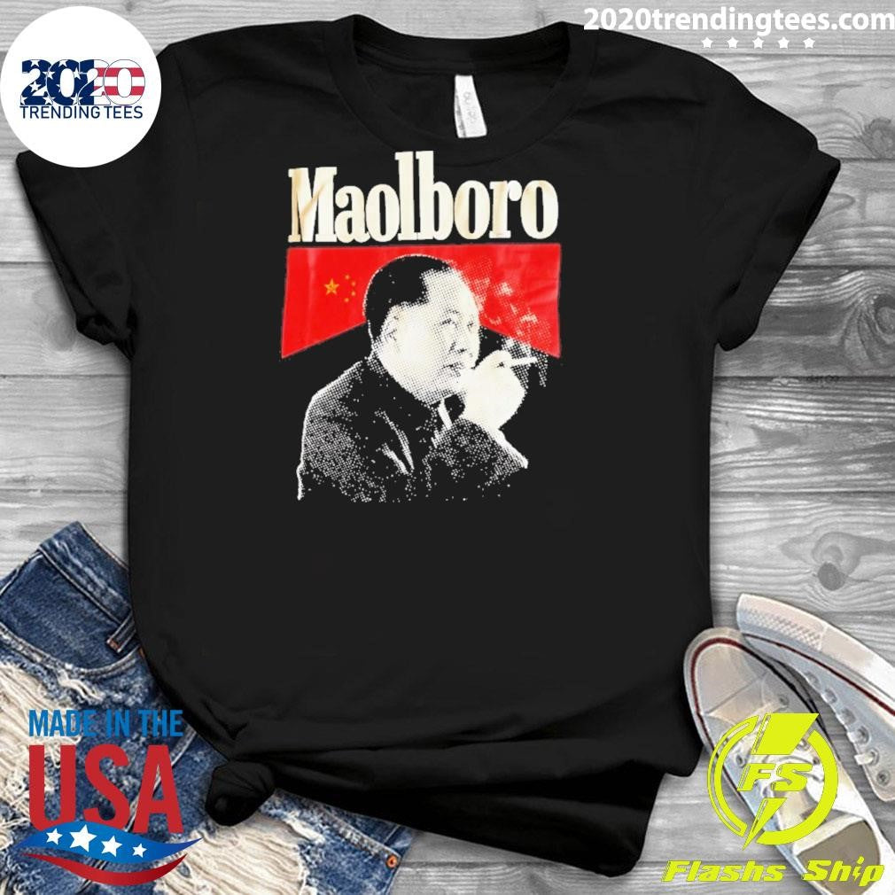 Maolboro Mao Zedong Marlboro Parody Logo Shirt