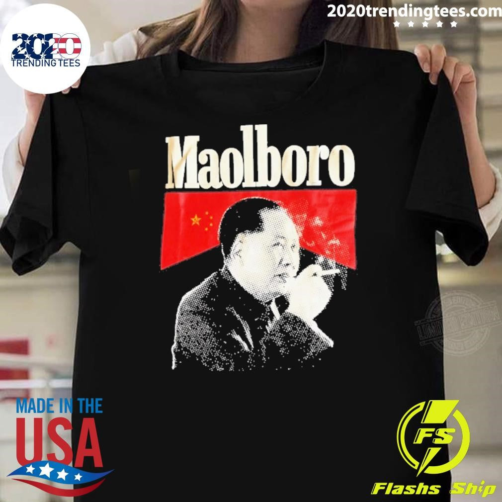 Maolboro Mao Zedong Marlboro Parody Logo Shirt