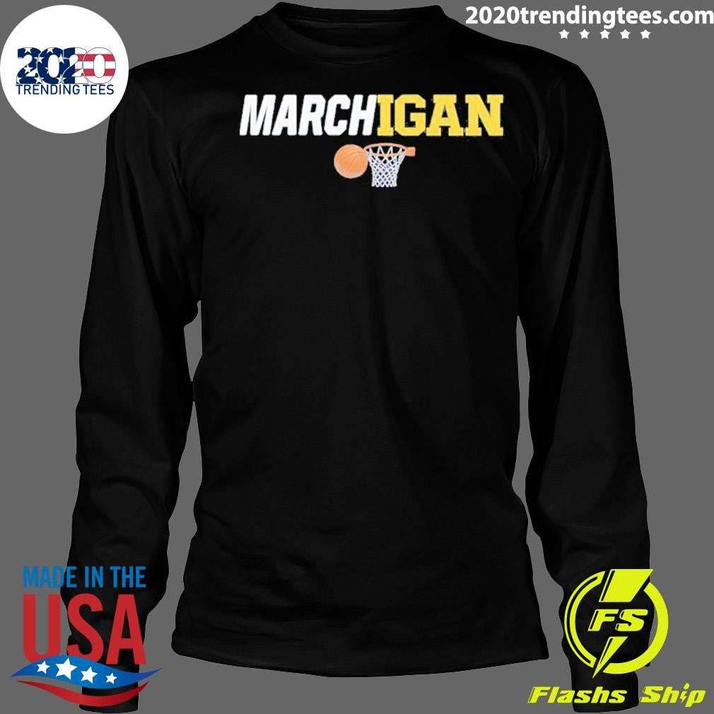 Marchigan Michigan Wolverines Basketball Shirt