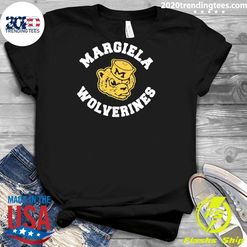 Margiela Wolverines Michigan Wolverines Parody Logo Shirt