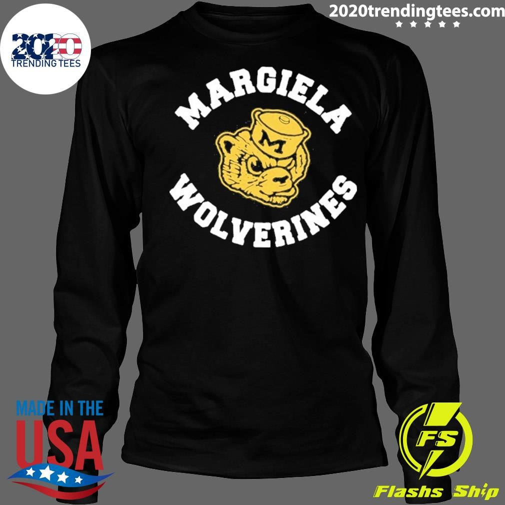 Margiela Wolverines Michigan Wolverines Parody Logo Shirt