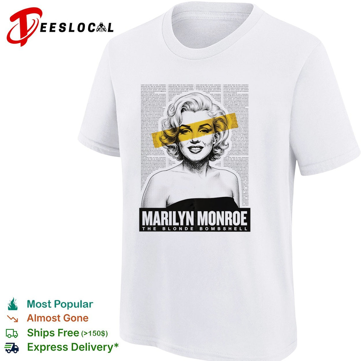 Marilyn Monroe The Blonde Bombshell shirt