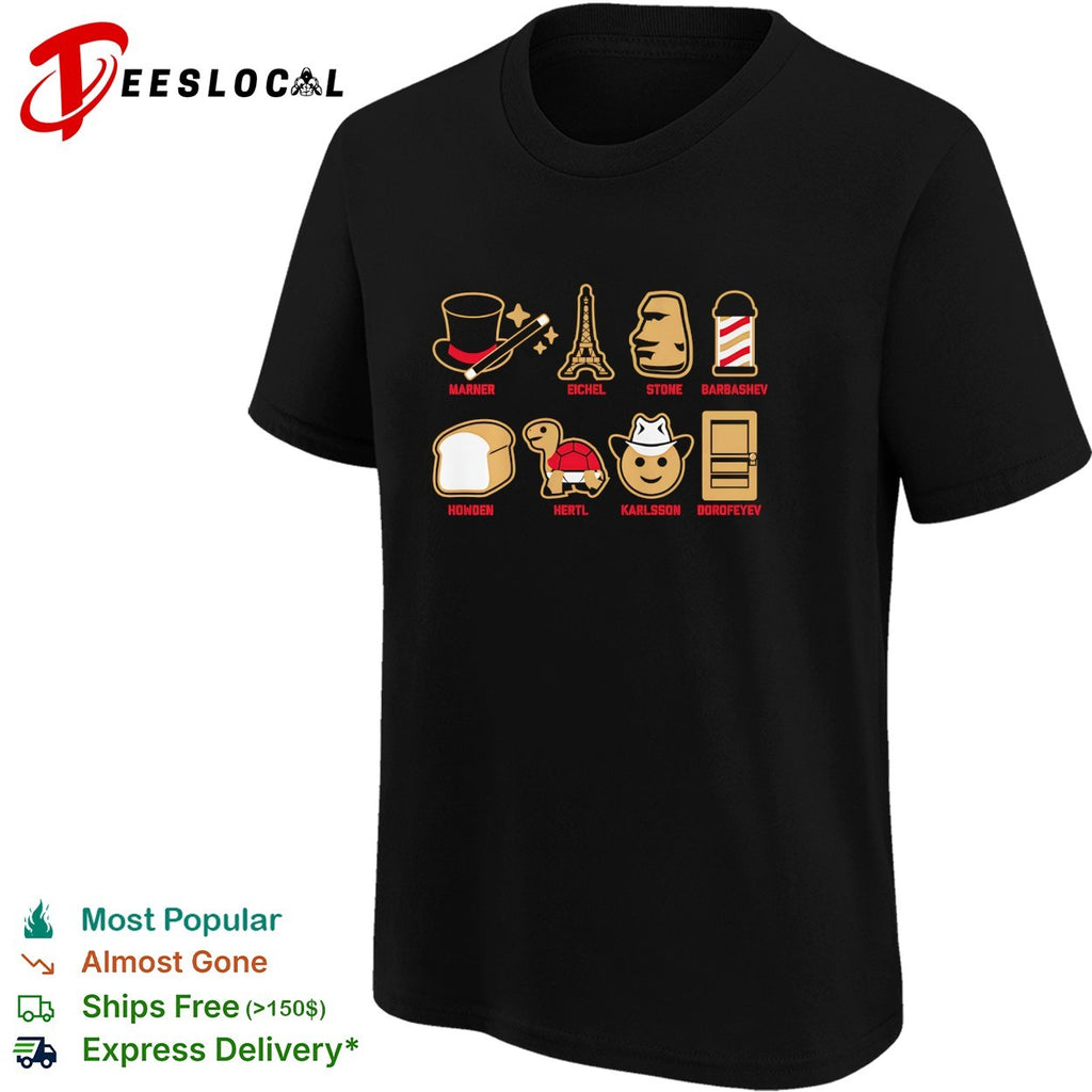Marner Eichel Stone Barbashev Howden Hertl Karlsson Dorofeyev Vegas Golden Knights hockey Emoji Stars shirt