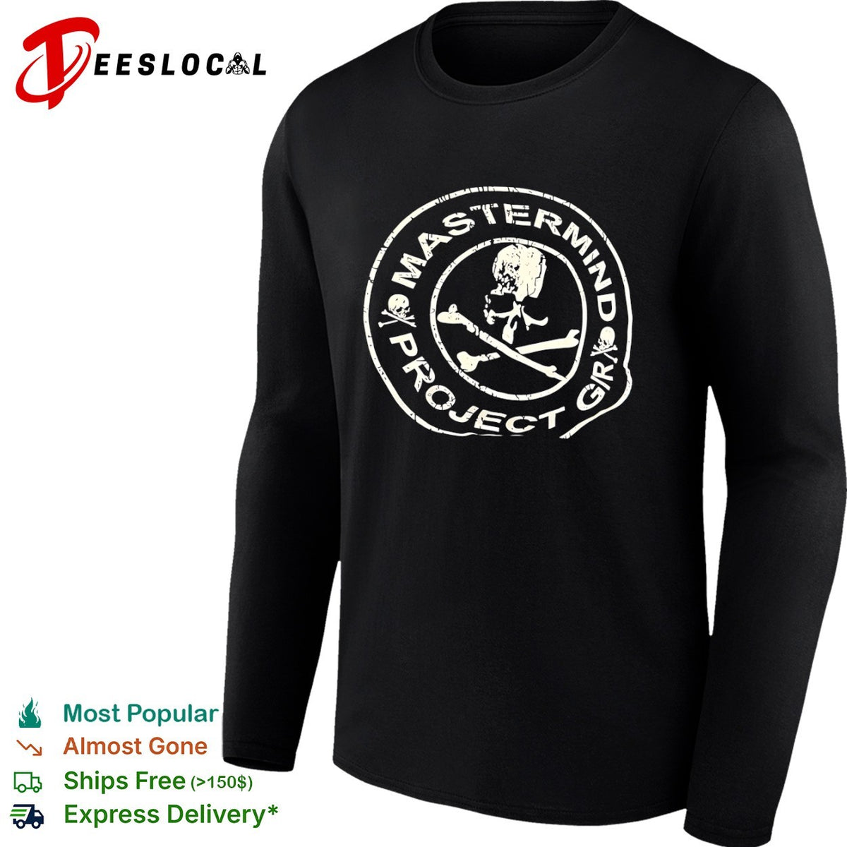 Mastermind Grx Project Skull Bones Logo shirt