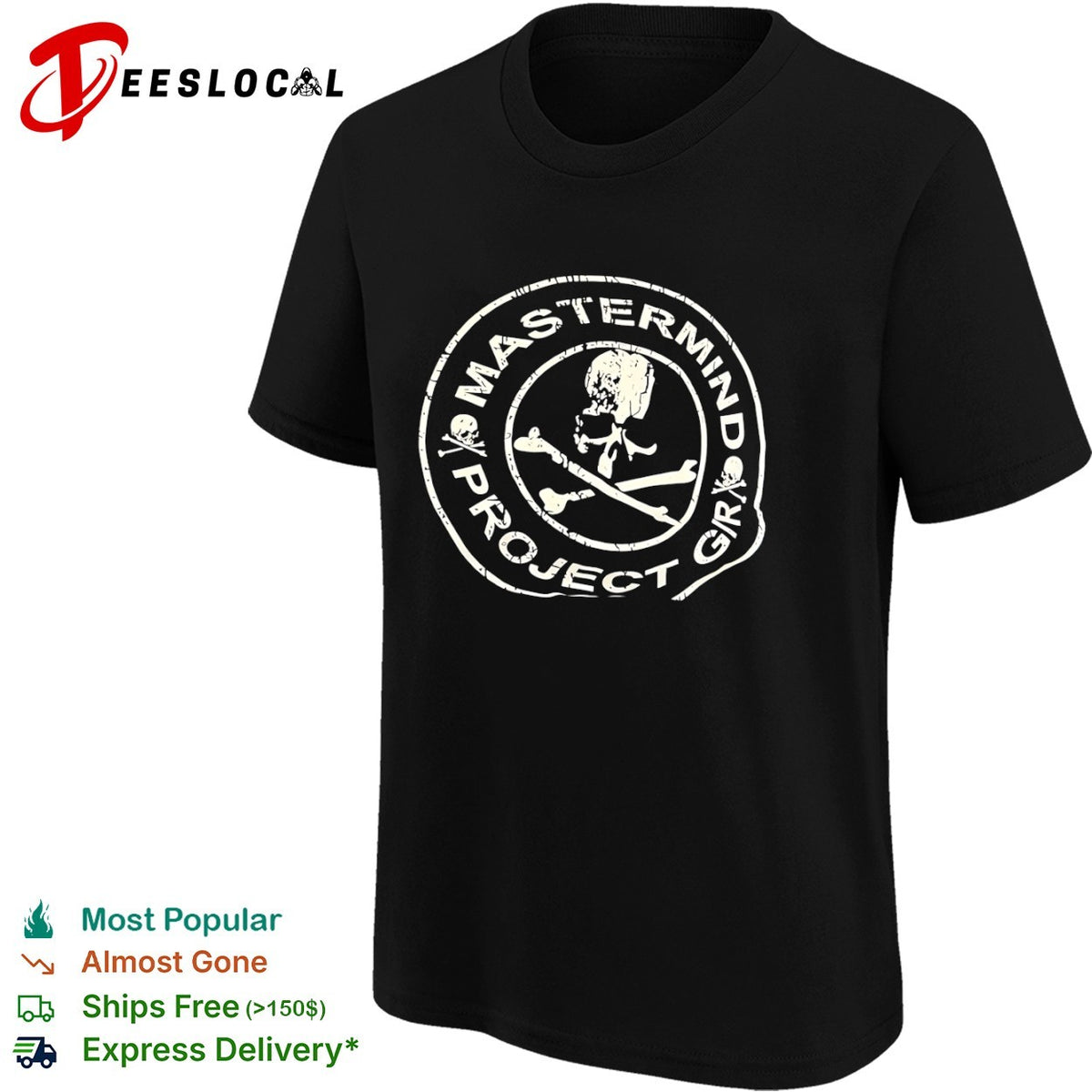 Mastermind Grx Project Skull Bones Logo shirt