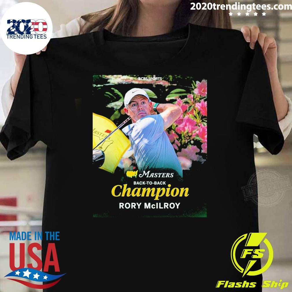 Masters Back To Back Champion Rory McIlroy At Augusta National 2026 Shirt
