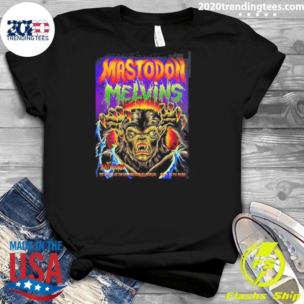 Mastodon With Melvins And Flatwounds Las Vegas 2026 Event Poster At The Chelsea At The Cosmopolitan Of Las Vegas On April 24 2026 Shirt