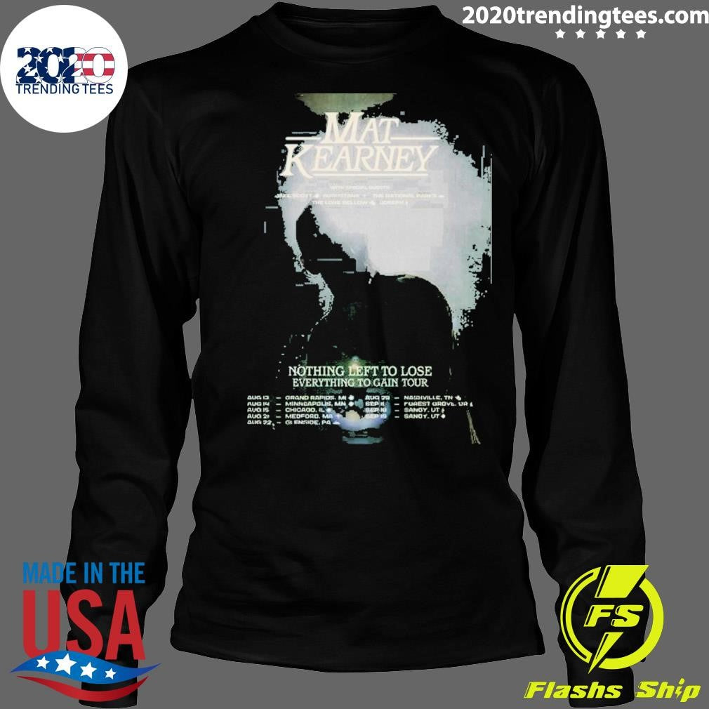 Mat Kearney Tour Aug Sep 2026 Poster Shirt