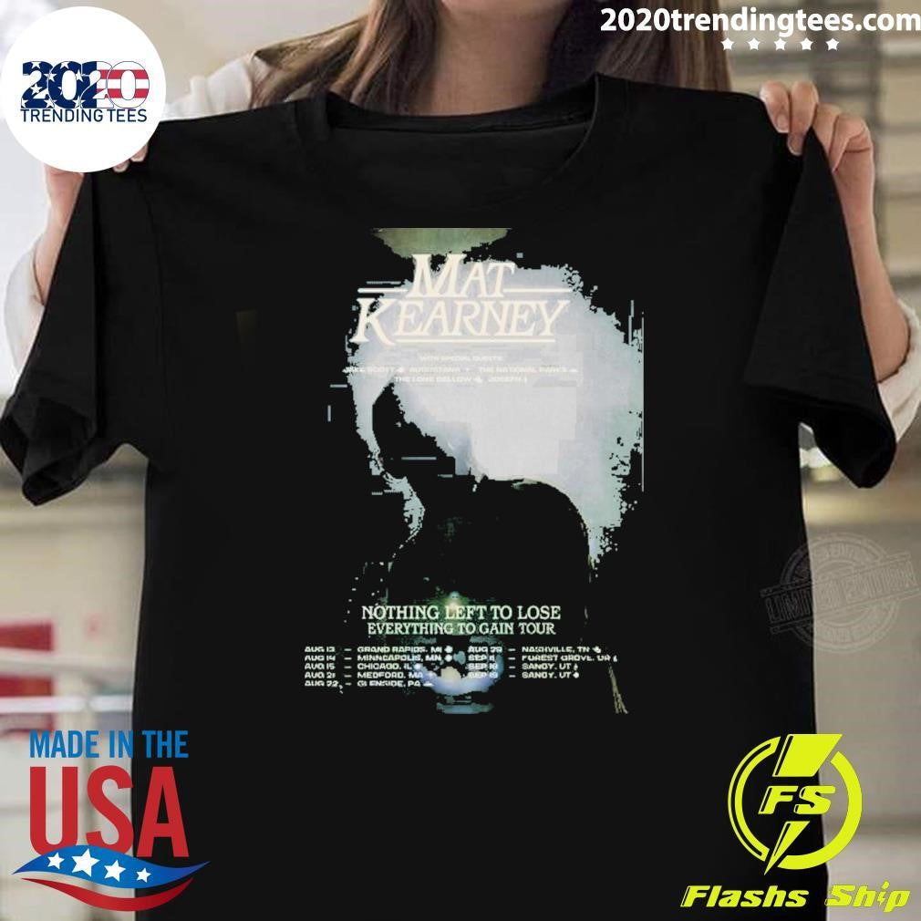 Mat Kearney Tour Aug Sep 2026 Poster Shirt