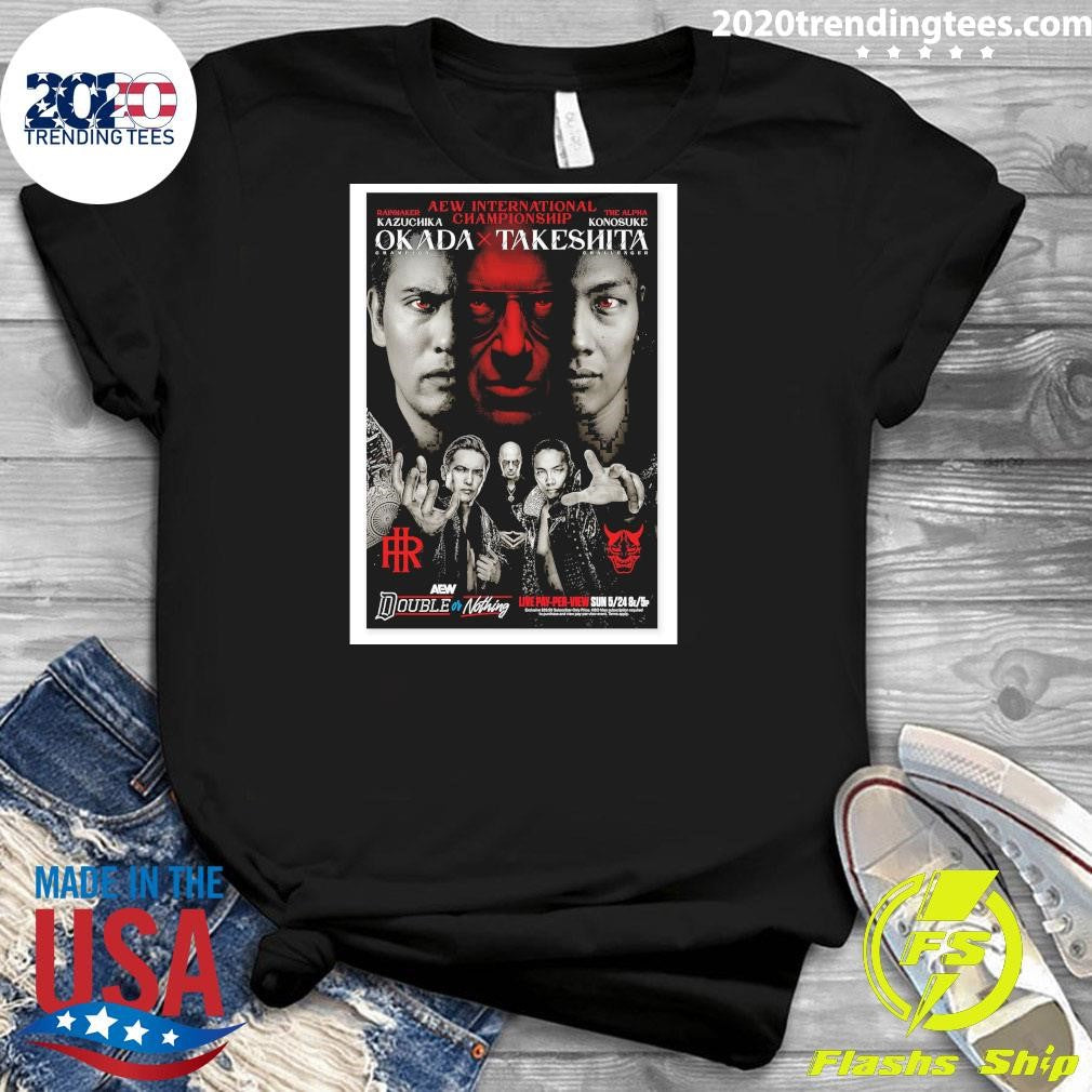 Matchup Monday Kazuchika Okada vs Konosuke Takeshita – Double or Nothing 2026 VARIANT Art Shirt