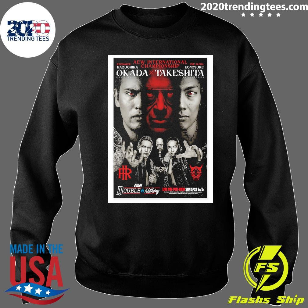 Matchup Monday Kazuchika Okada vs Konosuke Takeshita – Double or Nothing 2026 VARIANT Art Shirt