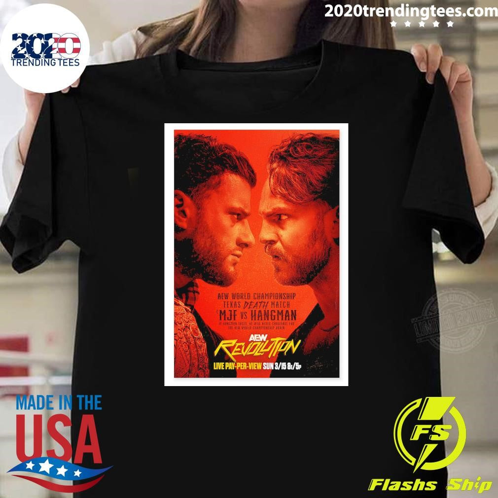 Matchup Monday MJF vs Hangman Adam Page AEW Revolution 2026 Variant Art Shirt