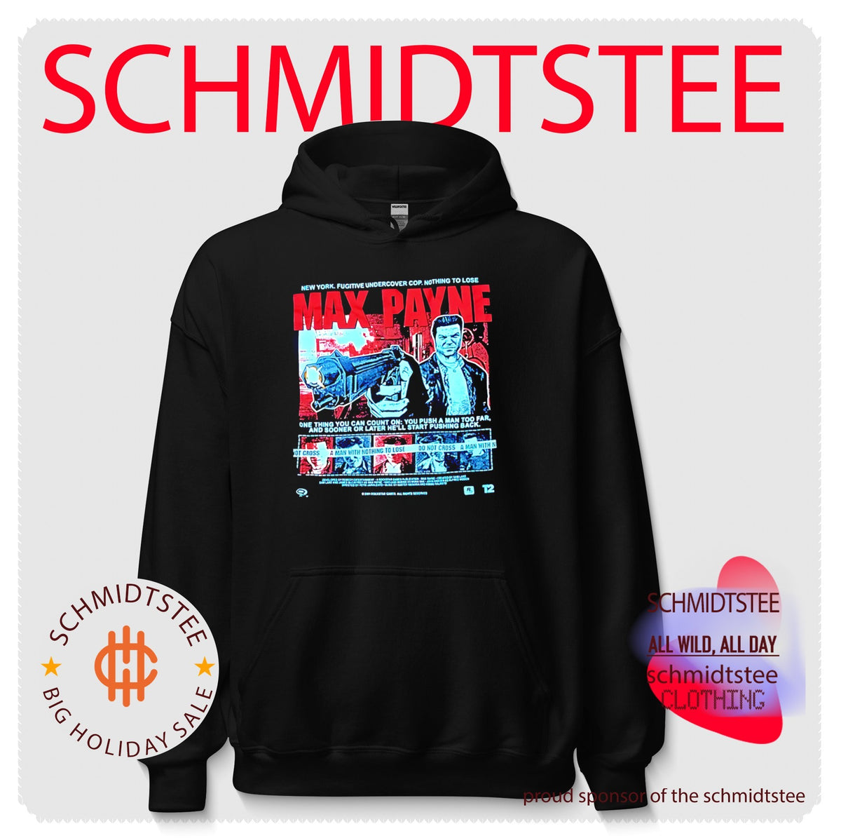 Max Payne Rockstar Games 2001 Video Game Retro shirt