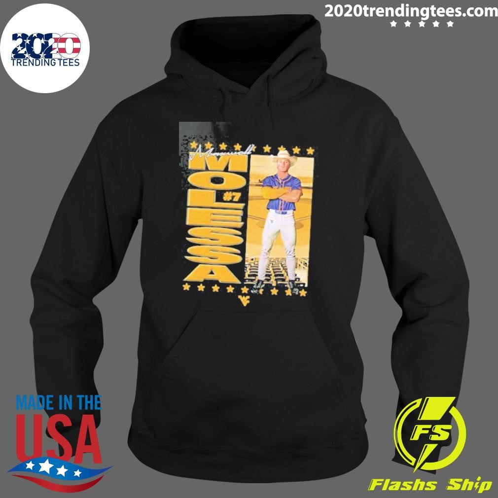 Maxwell Molessa 7 West Virginia University Baseball Graphic Shirt