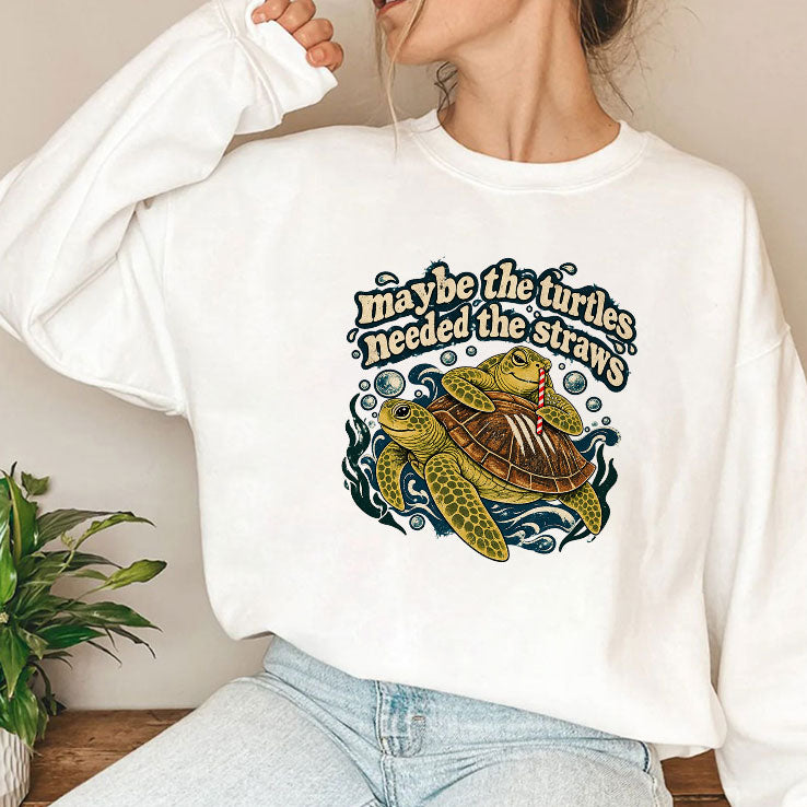 Maybe The Turtles Needed The Straws Tee Shirt