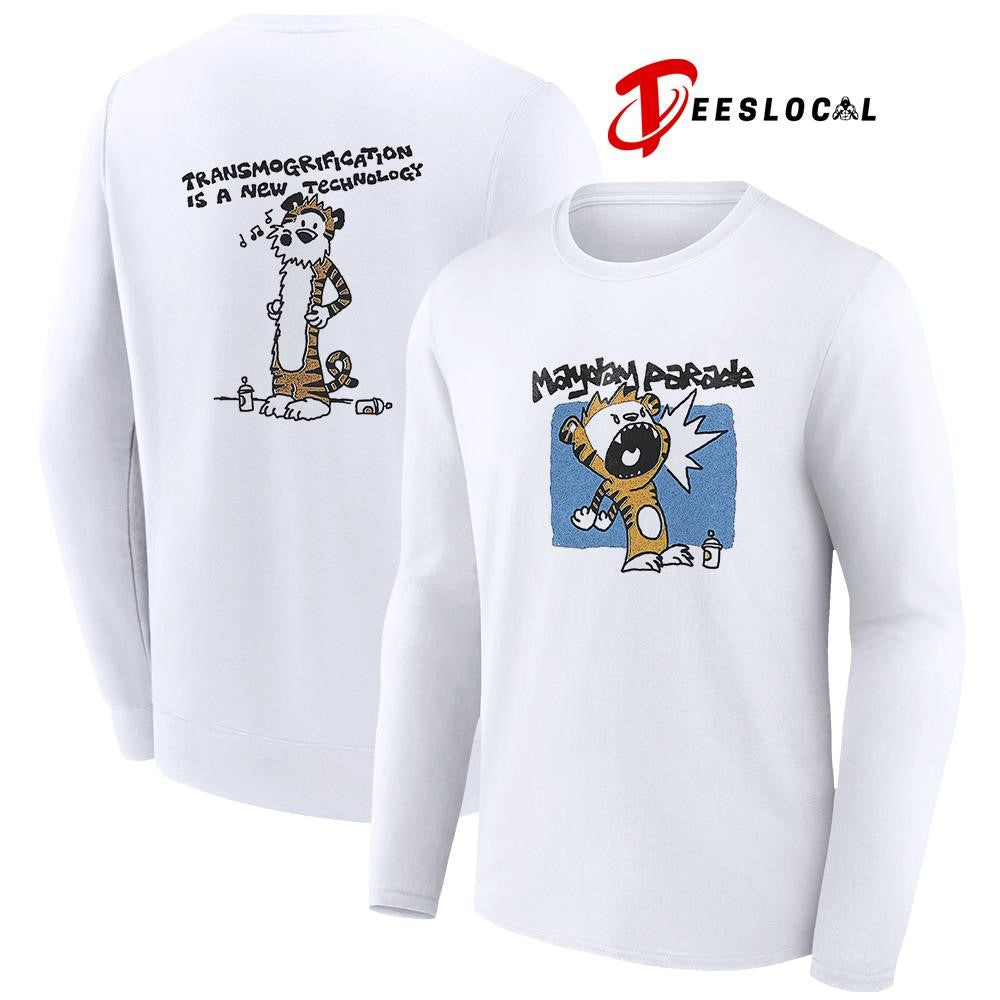 Mayday Parade transmogrification is a now technology tiger art shirt