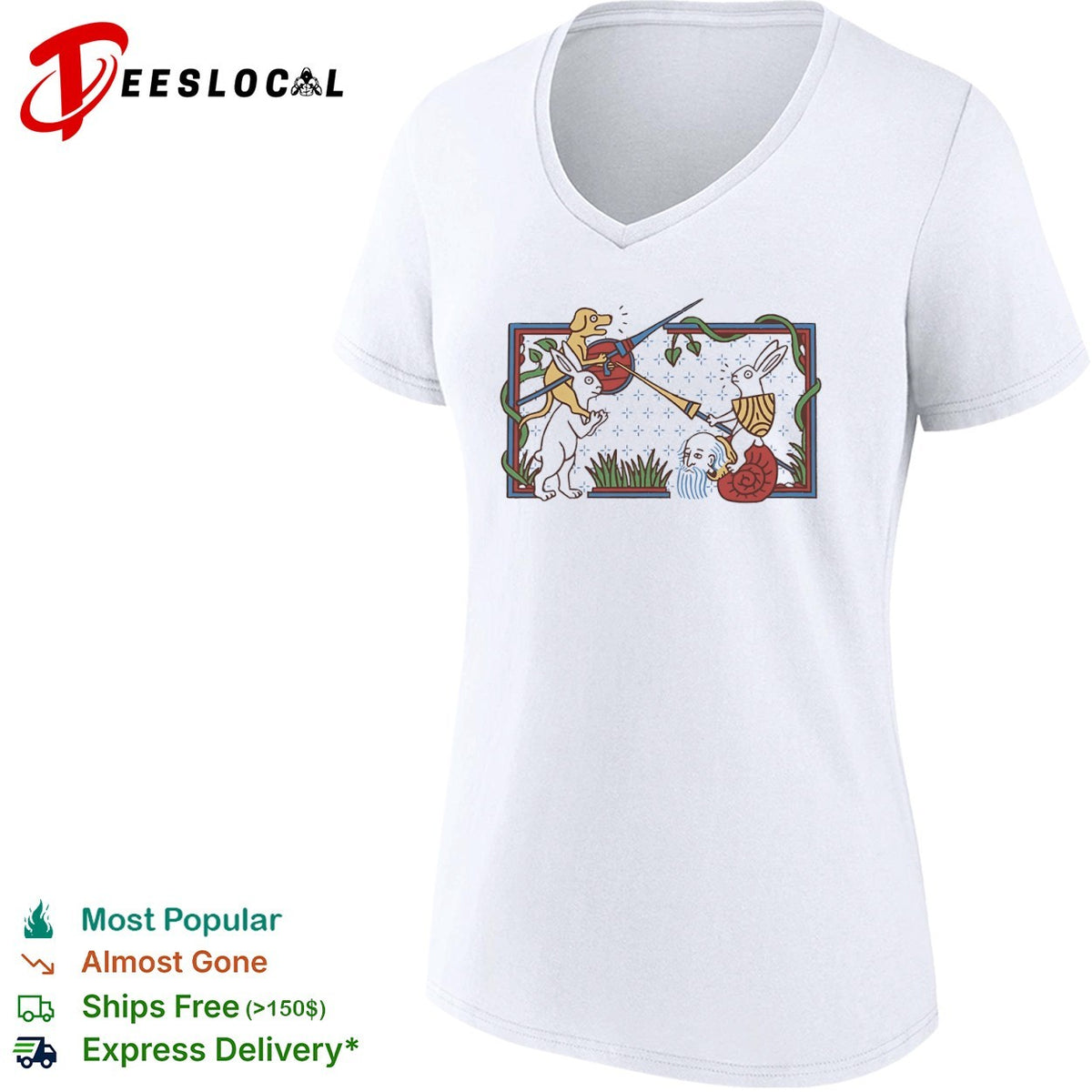 Medieval Rabbit Jousting shirt