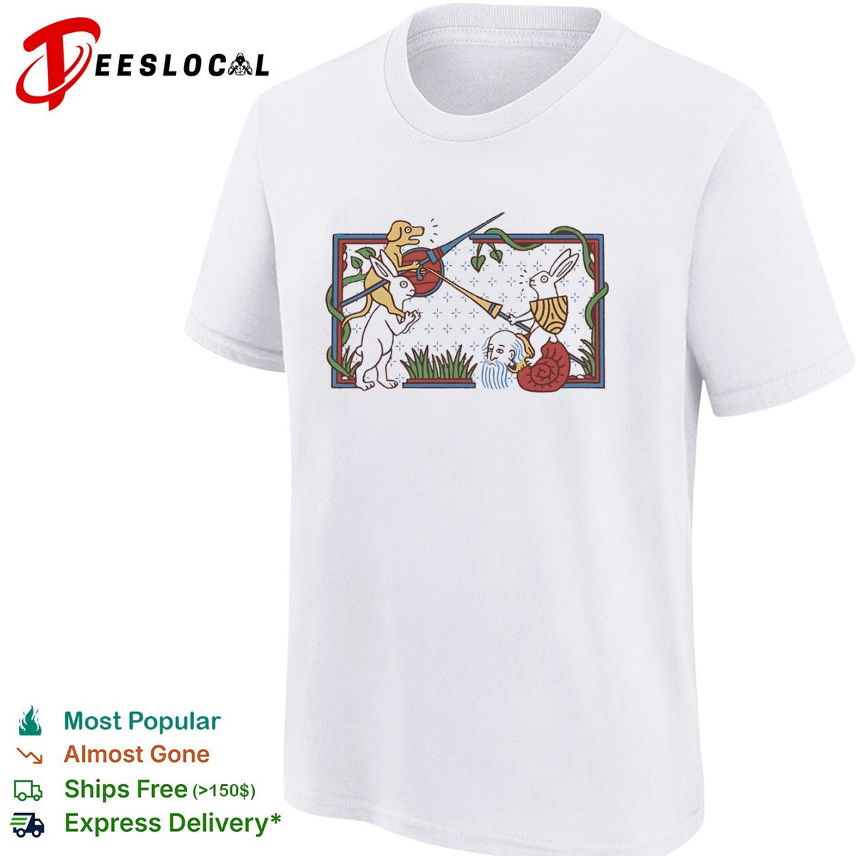 Medieval Rabbit Jousting shirt