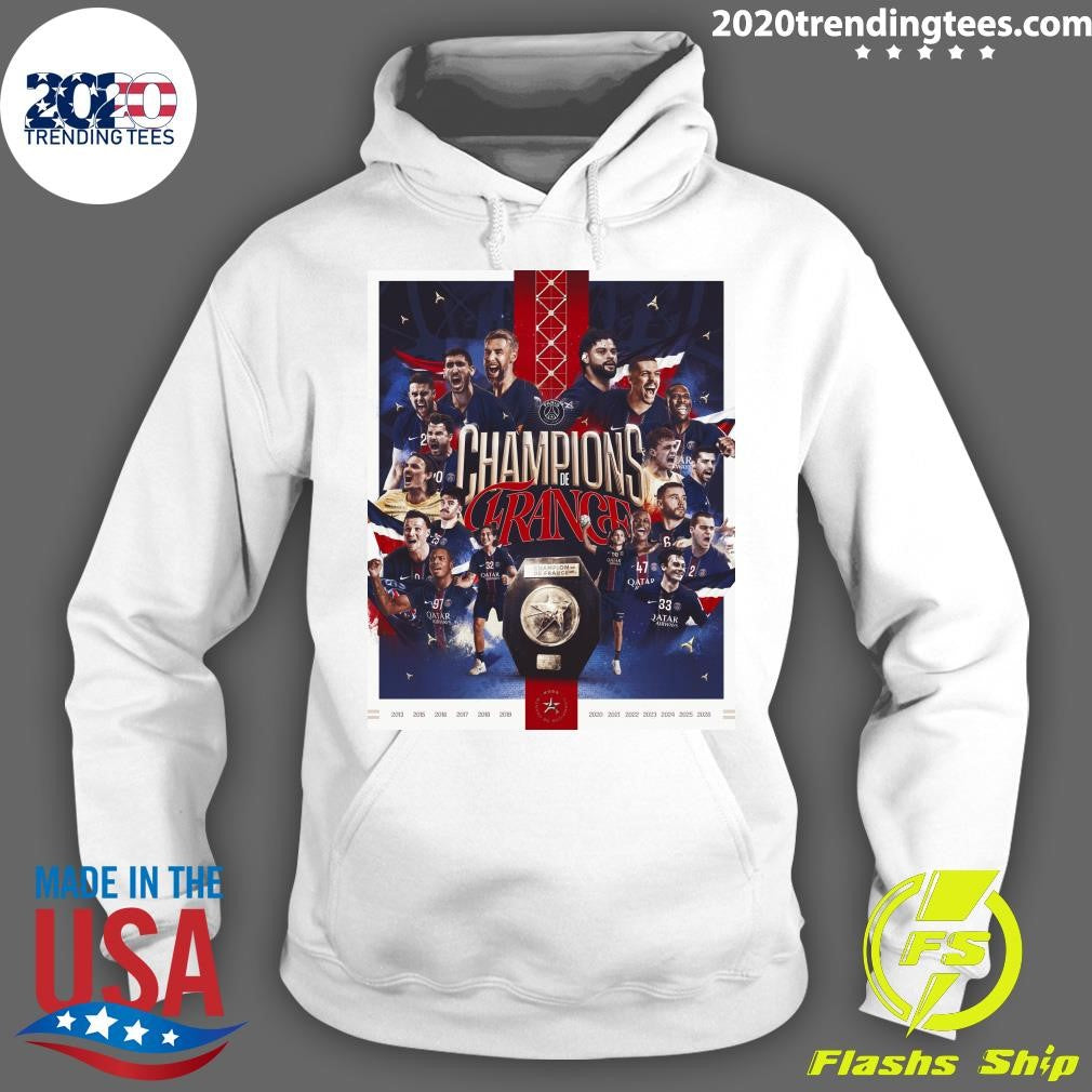 Mediteraneopsg Handball Win French Title For 13th Time Shirt