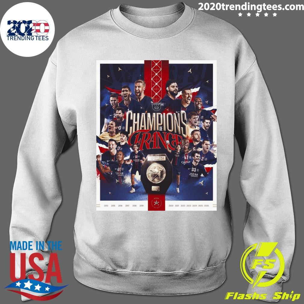 Mediteraneopsg Handball Win French Title For 13th Time Shirt