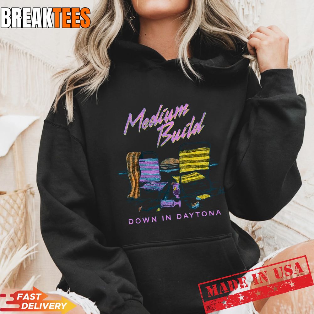 Medium Build Music Merch Shop Spring Break Tee Shirt