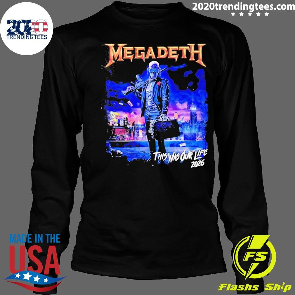 Megadeth This Was Our Life 2026 Latin America Tour Shirt