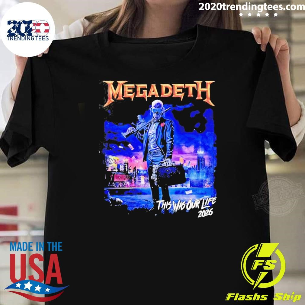 Megadeth This Was Our Life 2026 Latin America Tour Shirt