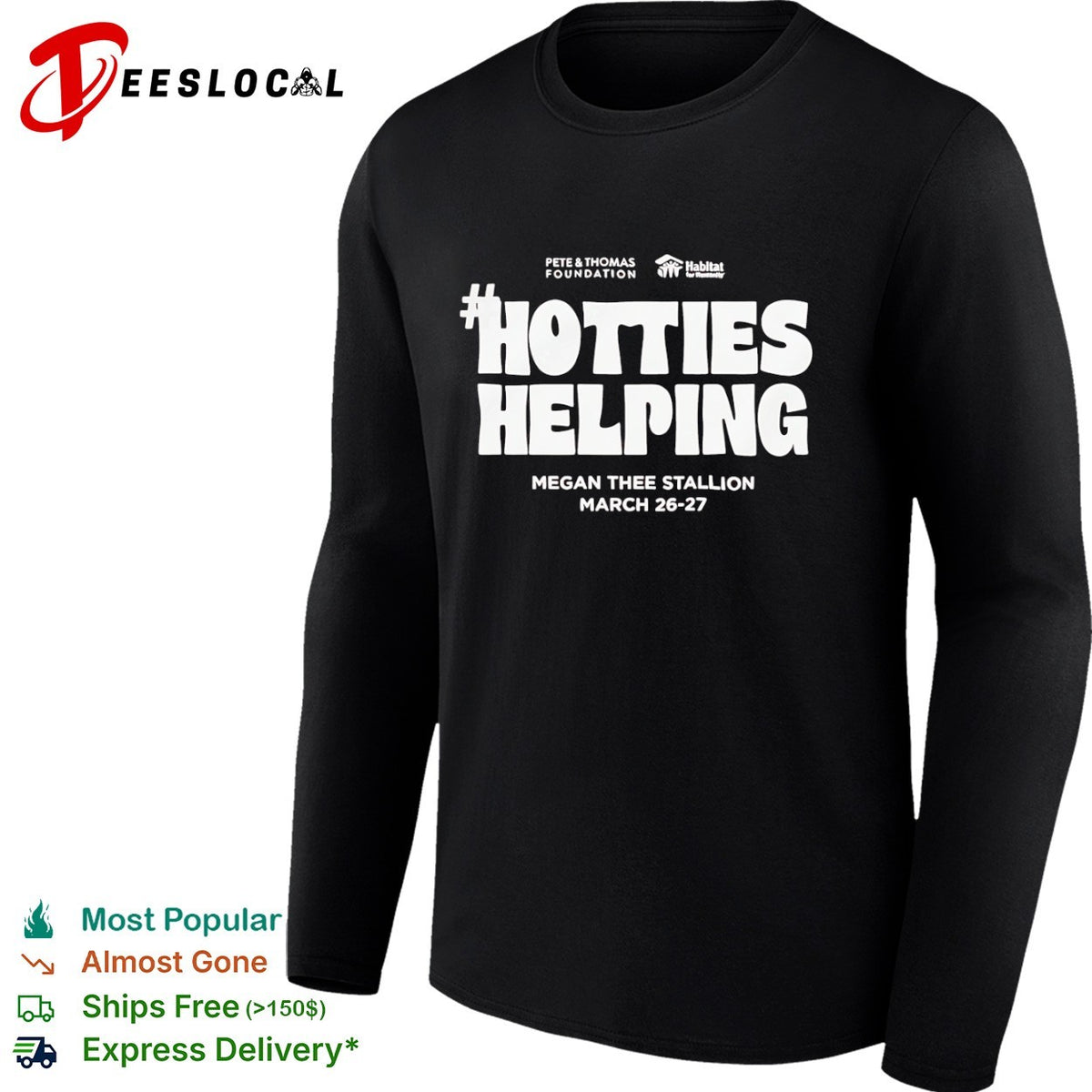 Megan Thee Stallion Hotties Helping Pete and Thomas Foundation Habitat shirt