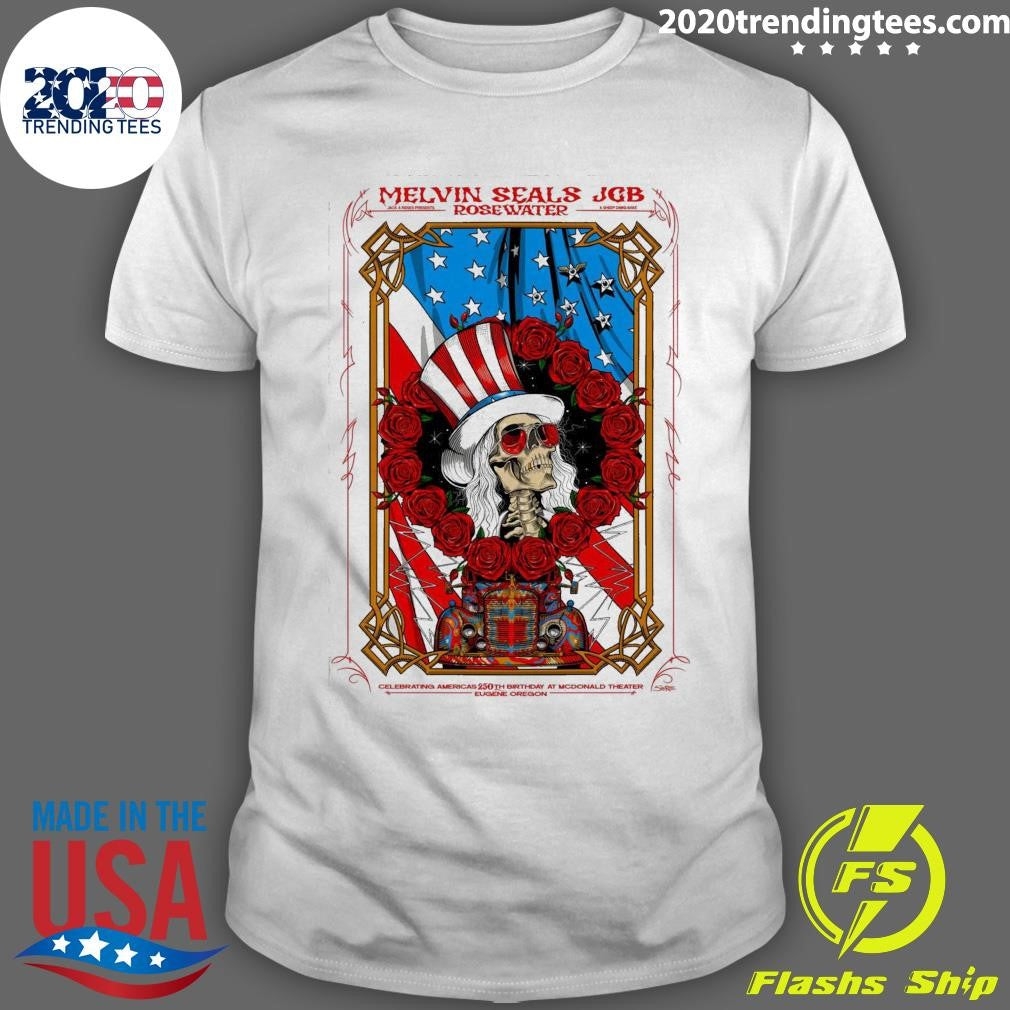 Melvin Seals And JGB July 4 2026 In Eugene OR Shirt