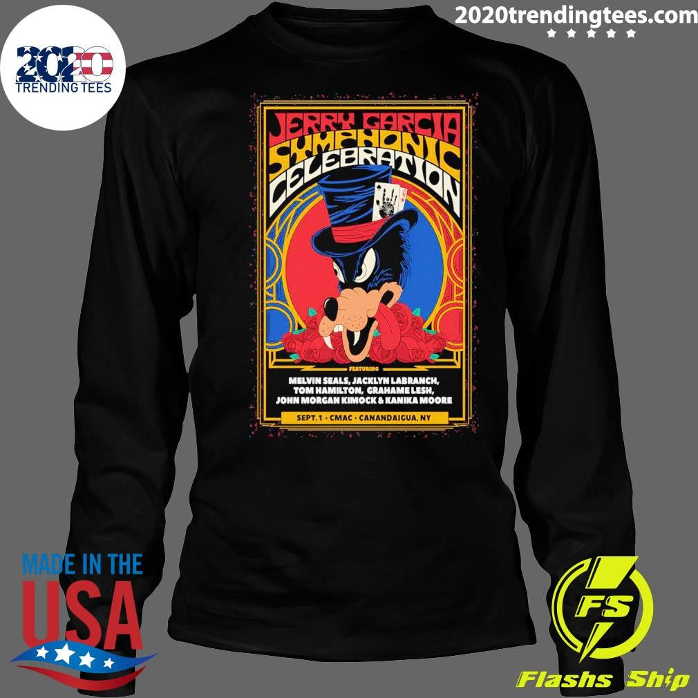 Melvin Seals, Jacklyn Labranch, Tom Hamilton, Grahame Lesh, John Morgan Kimock & Kanika Moore Sept.1 Canandaigua, Ny Shirt
