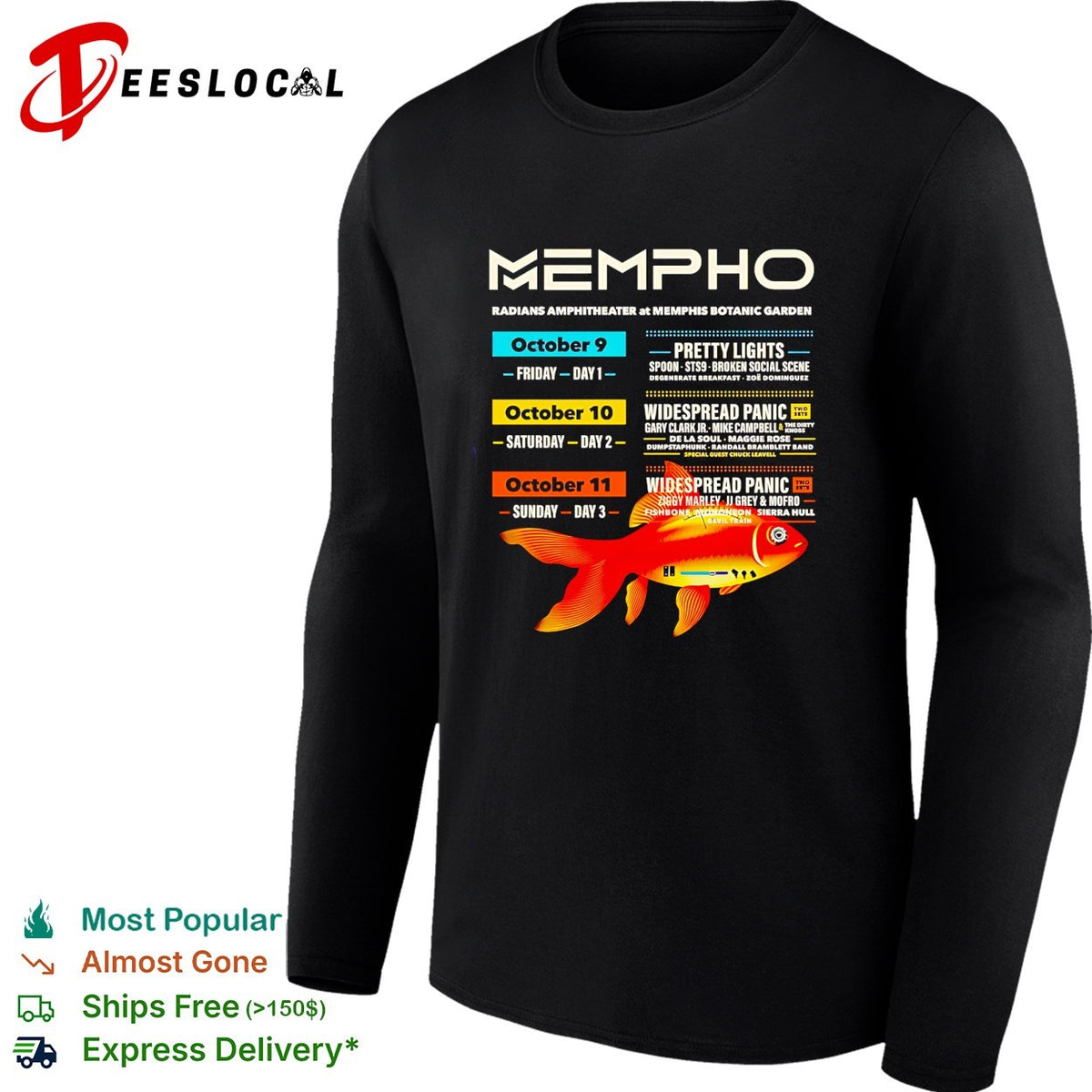 Mempho Music Festival 2026 Full Lineup In Memphis Tennessee at the Radians Amphitheater shirt