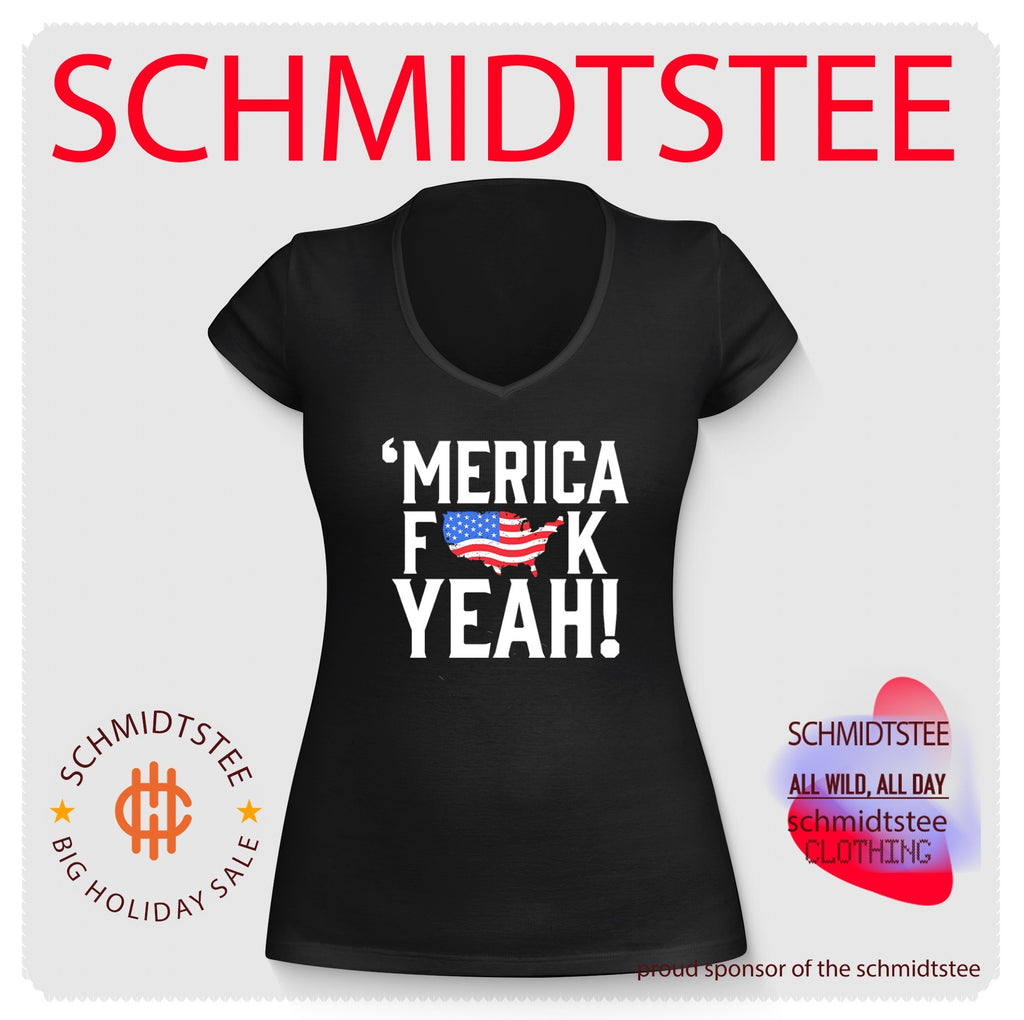 ‘Merica Fuck Yeah USA Map Flag patriotic shirt