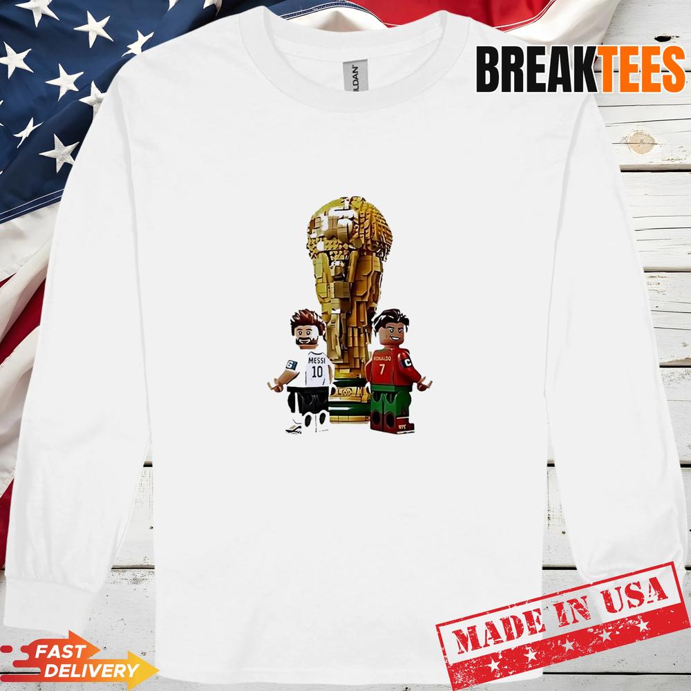 Messi & Ronaldo 2026 World Cup Mini Figures Football Legends T-Shirt