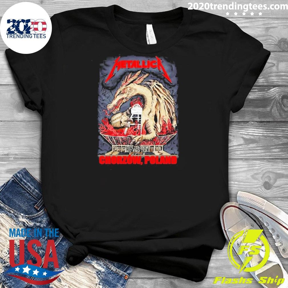 Metallica Chorzow Dragon Shirt 2026 M72 World Tour Shirt